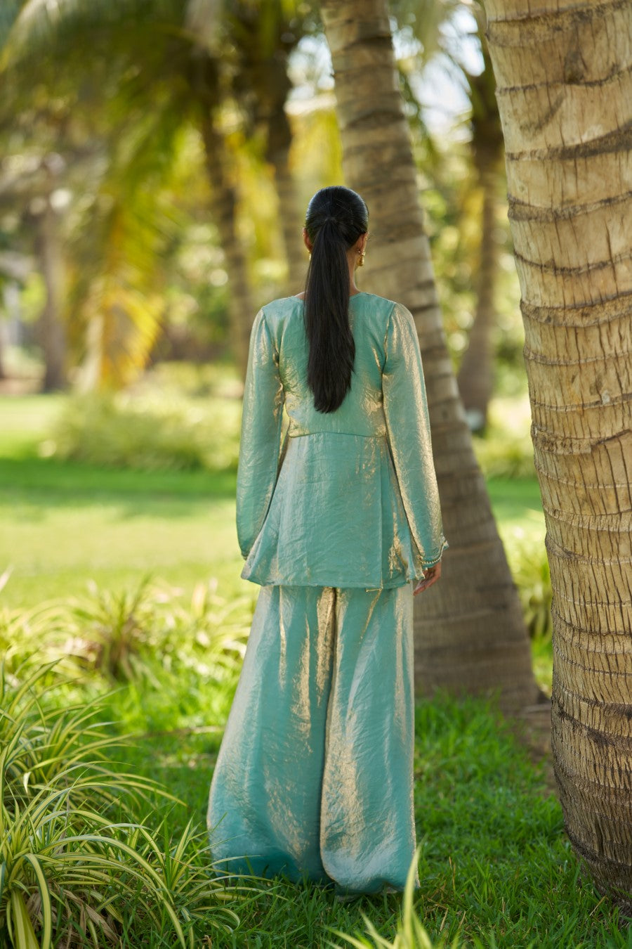 Sanjh suit Green