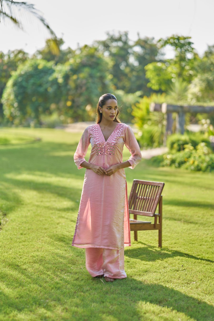 Tishya suit Pink